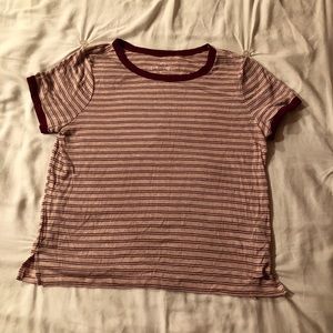 American Eagle Striped Crop Top